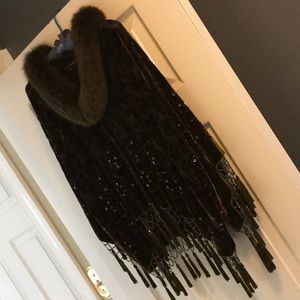 Johanne BeckFABULOUS wrapwith Foxfur shawl collar.